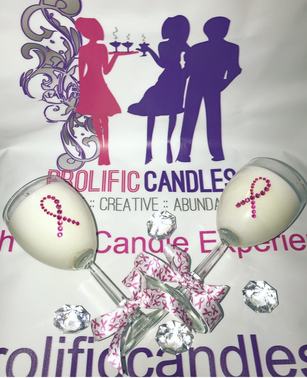 Breast Cancer Awareness Wine Glass